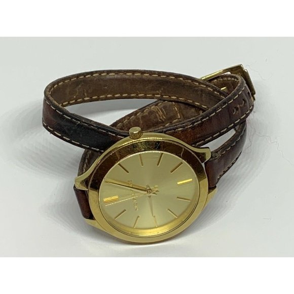 Michael Kors MK2256 Women\'s Brown Leather Analog D main image 6